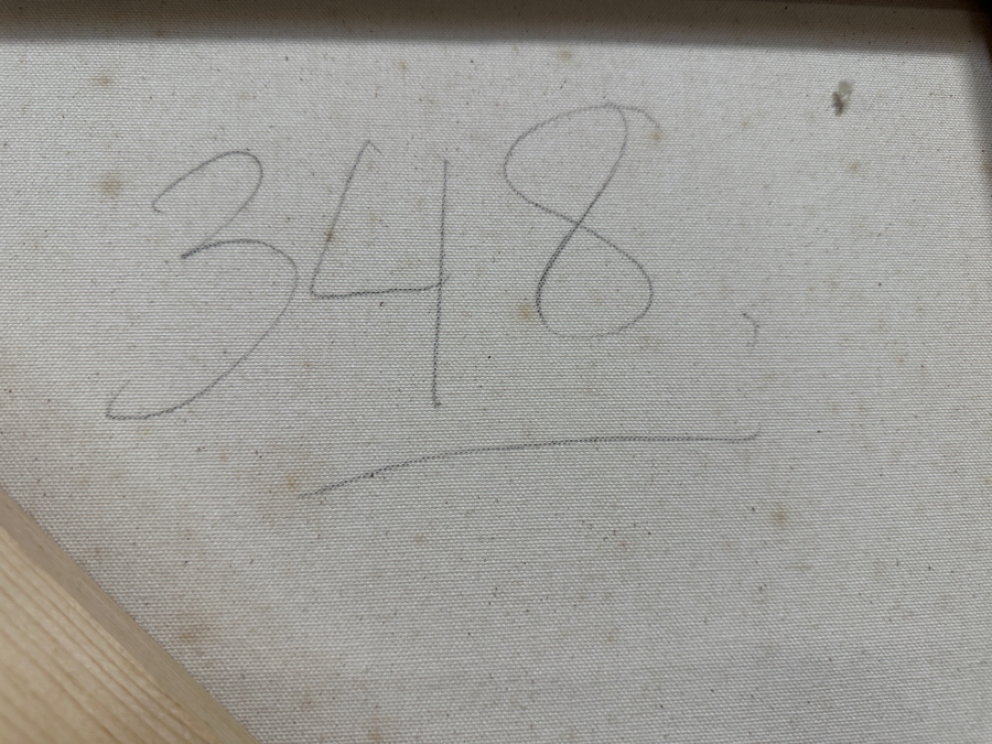 Gerrit Greve (1948-2024, Cardiff by the Sea, CA) Original Acrylic Painting On Canvas Titled 'Abstract Color Field In Manner Of Mark Rothko' 2006 Signed Verso 48' X 60' Estimate $2,880 - $3,600 [Photo 8]