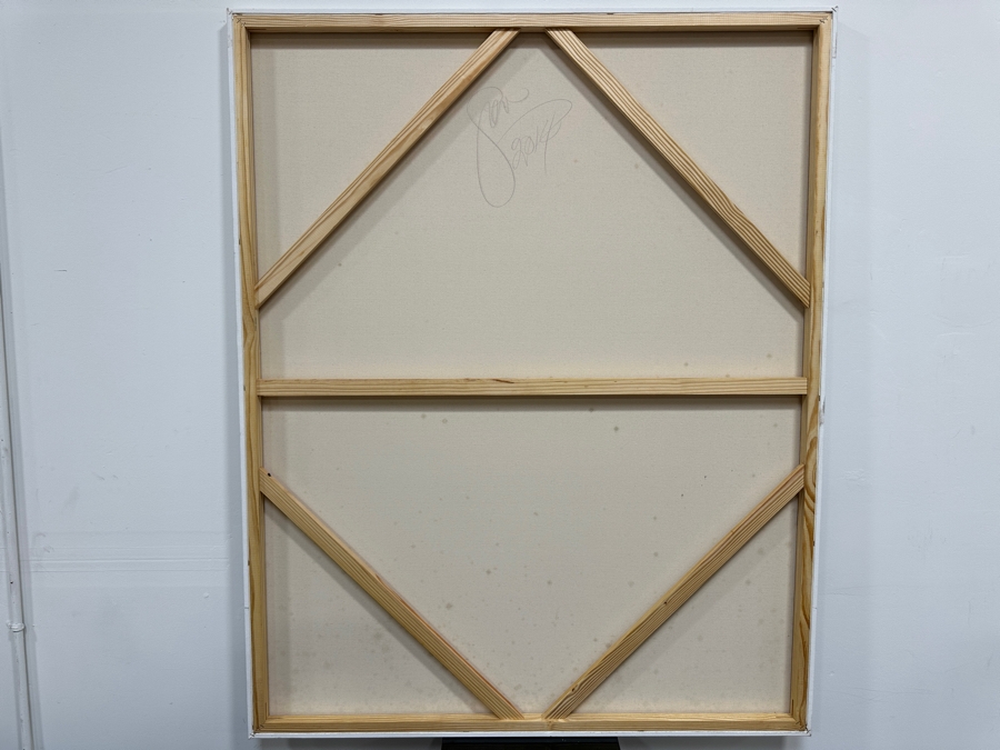 Gerrit Greve (1948-2024, Cardiff by the Sea, CA) Original Acrylic Painting On Canvas Titled 'Abstract Color Field In Manner Of Mark Rothko' 2014 Signed Verso 48' X 60' Estimate $2,880 - $3,600 [Photo 6]