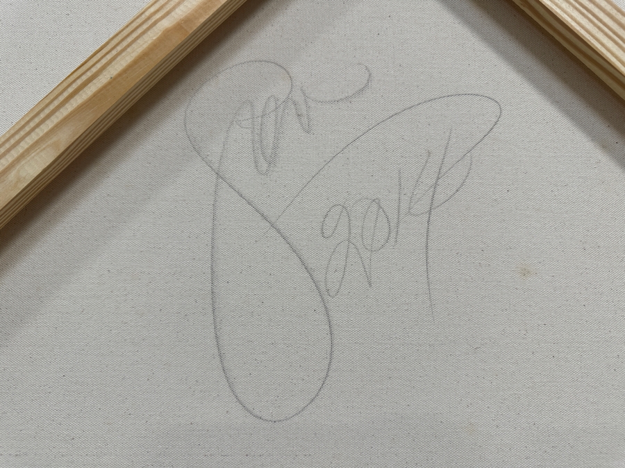 Gerrit Greve (1948-2024, Cardiff by the Sea, CA) Original Acrylic Painting On Canvas Titled 'Abstract Color Field In Manner Of Mark Rothko' 2014 Signed Verso 48' X 60' Estimate $2,880 - $3,600 [Photo 7]