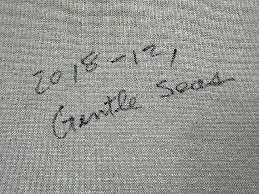 Gerrit Greve (1948-2024, Cardiff by the Sea, CA) Original Acrylic Painting On Canvas Titled 'Gentle Seas' 2018 Signed Lower Right And Verso 36' X 24' Estimate $864 - $1,080 [Photo 7]
