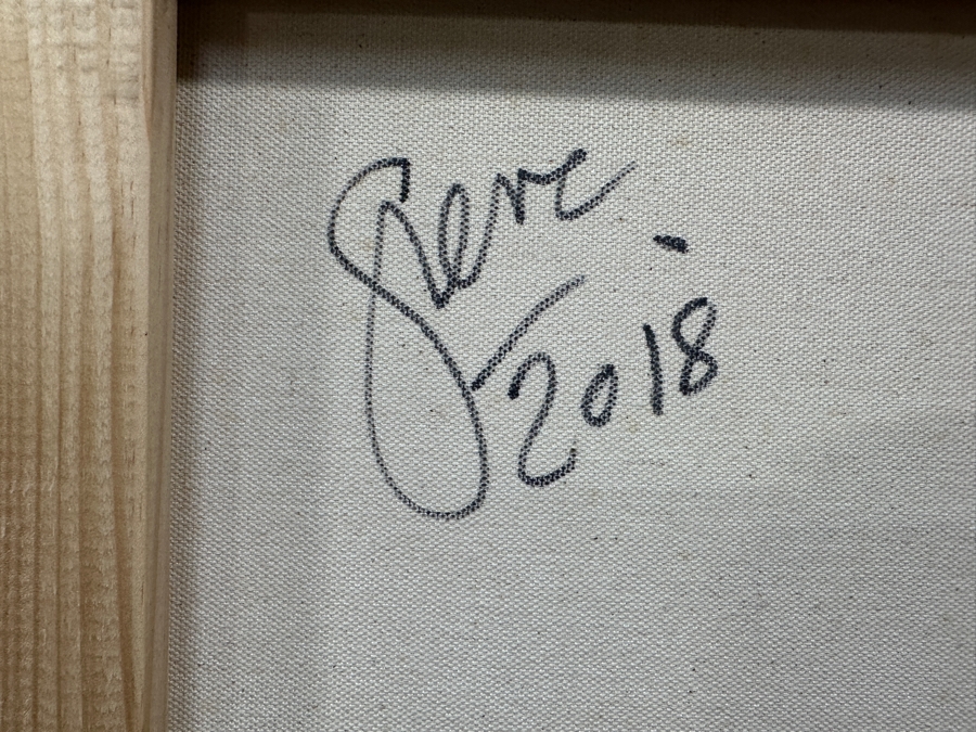 Gerrit Greve (1948-2024, Cardiff by the Sea, CA) Original Acrylic Painting On Canvas Titled 'Gentle Seas' 2018 Signed Lower Right And Verso 36' X 24' Estimate $864 - $1,080 [Photo 6]