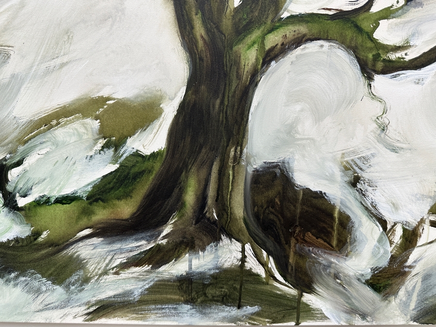 Gerrit Greve (1948-2024, Cardiff by the Sea, CA) Original Acrylic Painting On Canvas Titled 'Mindscape 41' 2004 Signed Verso 36' X 24' Estimate $864 - $1,080 [Photo 3]