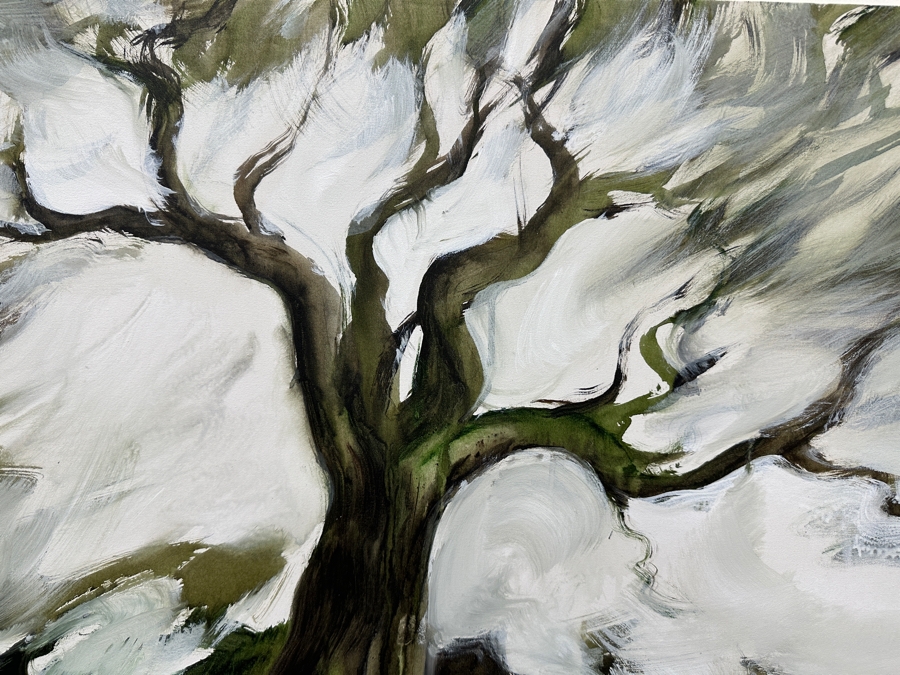 Gerrit Greve (1948-2024, Cardiff by the Sea, CA) Original Acrylic Painting On Canvas Titled 'Mindscape 41' 2004 Signed Verso 36' X 24' Estimate $864 - $1,080 [Photo 4]