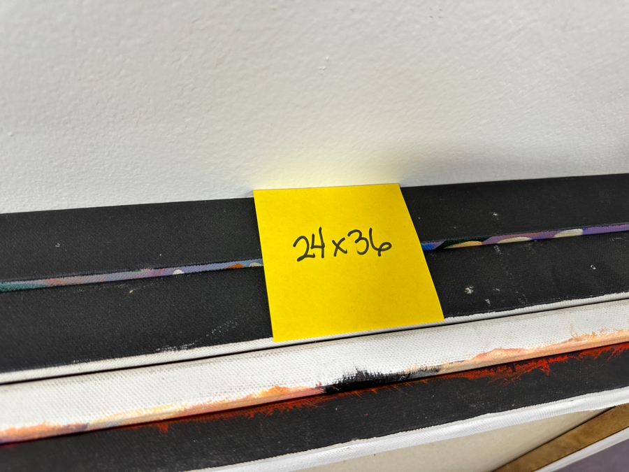 Gerrit Greve (1948-2024, Cardiff by the Sea, CA) Original Acrylic Painting On Canvas Titled 'Voyage 118' 2013 Signed Verso 36' X 24' Estimate $864 - $1,080 [Photo 7]