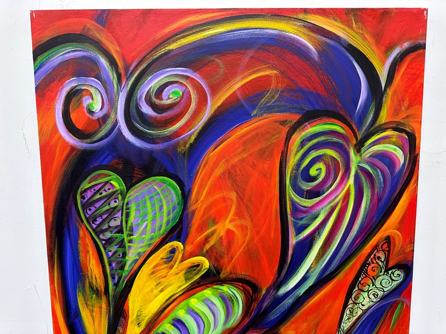 Gerrit Greve (1948-2024, Cardiff by the Sea, CA) Original Acrylic Painting On Canvas 2011 Signed Verso 24' X 36' Estimate $864 - $1,080 [Photo 3]