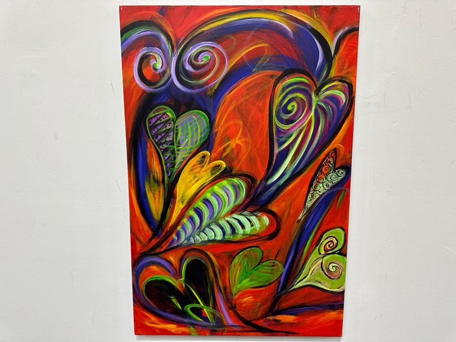 Gerrit Greve (1948-2024, Cardiff by the Sea, CA) Original Acrylic Painting On Canvas 2011 Signed Verso 24' X 36' Estimate $864 - $1,080 [Photo 2]