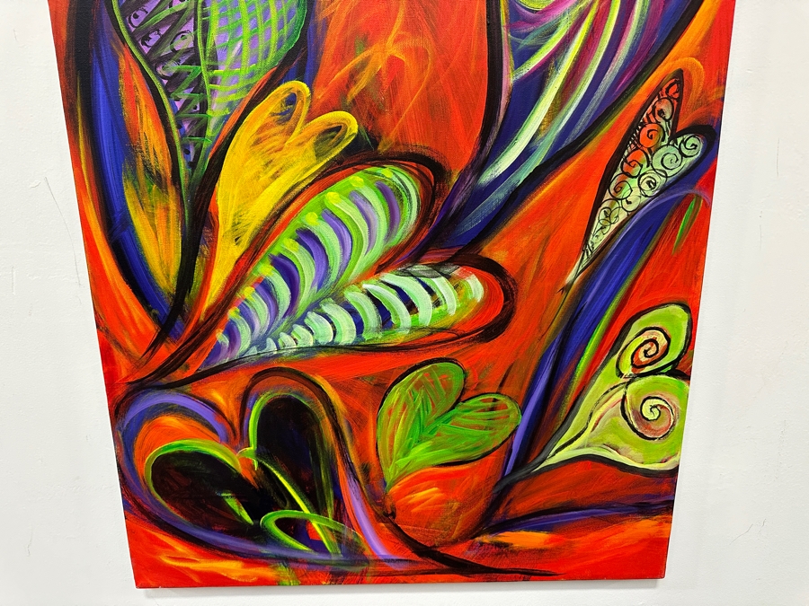 Gerrit Greve (1948-2024, Cardiff by the Sea, CA) Original Acrylic Painting On Canvas 2011 Signed Verso 24' X 36' Estimate $864 - $1,080 [Photo 4]