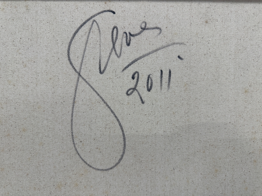 Gerrit Greve (1948-2024, Cardiff by the Sea, CA) Original Acrylic Painting On Canvas 2011 Signed Verso 24' X 36' Estimate $864 - $1,080 [Photo 6]