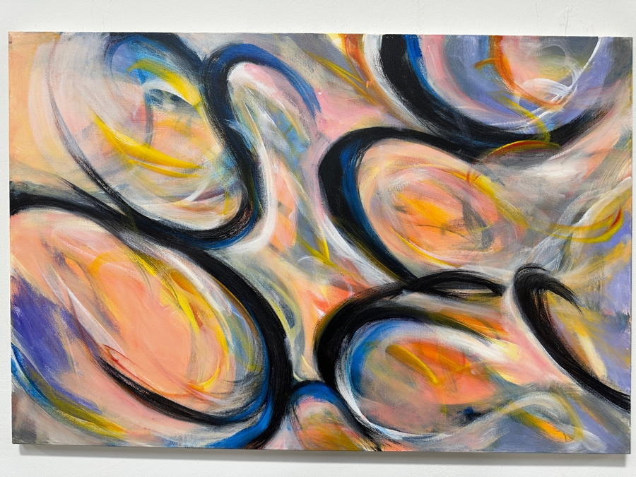 Gerrit Greve (1948-2024, Cardiff by the Sea, CA) Original Acrylic Painting On Canvas Signed Verso 36' X 24' Estimate $864 - $1,080 [Photo 2]