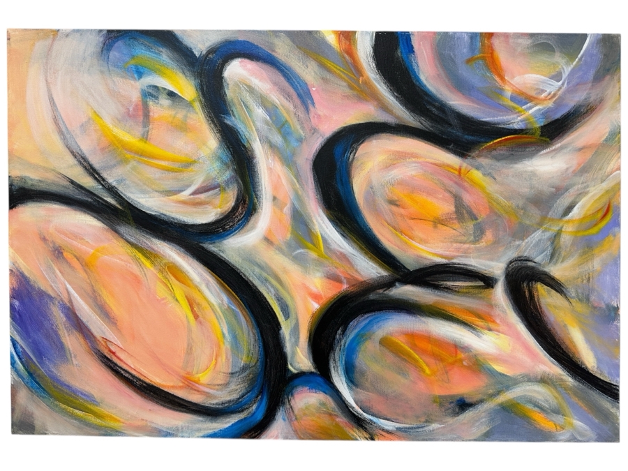Gerrit Greve (1948-2024, Cardiff by the Sea, CA) Original Acrylic Painting On Canvas Signed Verso 36' X 24' Estimate $864 - $1,080 [Photo 1]