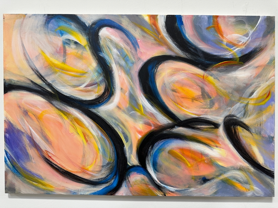 Gerrit Greve (1948-2024, Cardiff by the Sea, CA) Original Acrylic Painting On Canvas Signed Verso 36' X 24' Estimate $864 - $1,080 [Photo 3]