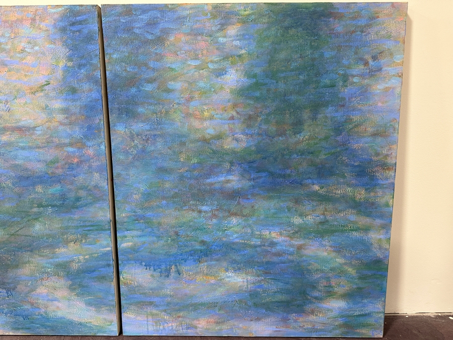 Gerrit Greve (1948-2024, Cardiff by the Sea, CA) Original Acrylic Painting On Canvas Signed Lower Right 80' X 48' Estimate $3,840 - $4,800 [Photo 4]