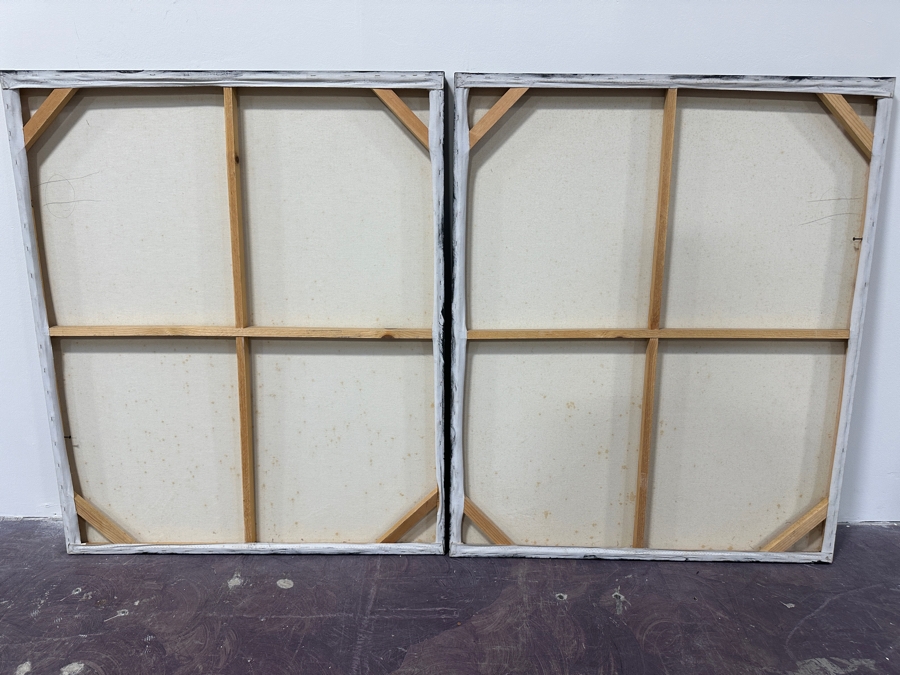 Gerrit Greve (1948-2024, Cardiff by the Sea, CA) Original Acrylic Painting On Canvas Signed Lower Right 80' X 48' Estimate $3,840 - $4,800 [Photo 9]