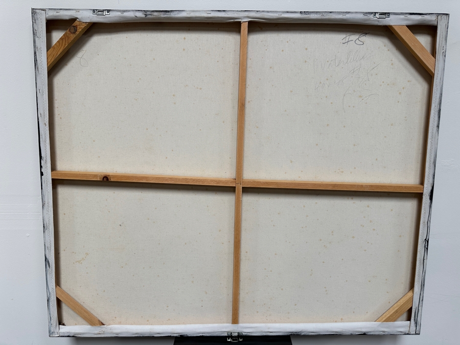 Gerrit Greve (1948-2024, Cardiff by the Sea, CA) Original Acrylic Painting On Canvas Titled 'Waterlilies' Signed Lower Right 40' X 48' Estimate $1,920 - $2,400 [Photo 6]