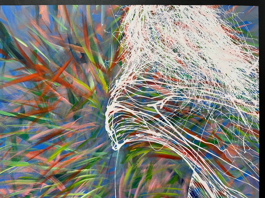 Gerrit Greve (1948-2024, Cardiff by the Sea, CA) Original Acrylic Mixed Media Painting On Canvas Signed Lower Right 36' X 48' Estimate $1,728 - $2,160 [Photo 3]