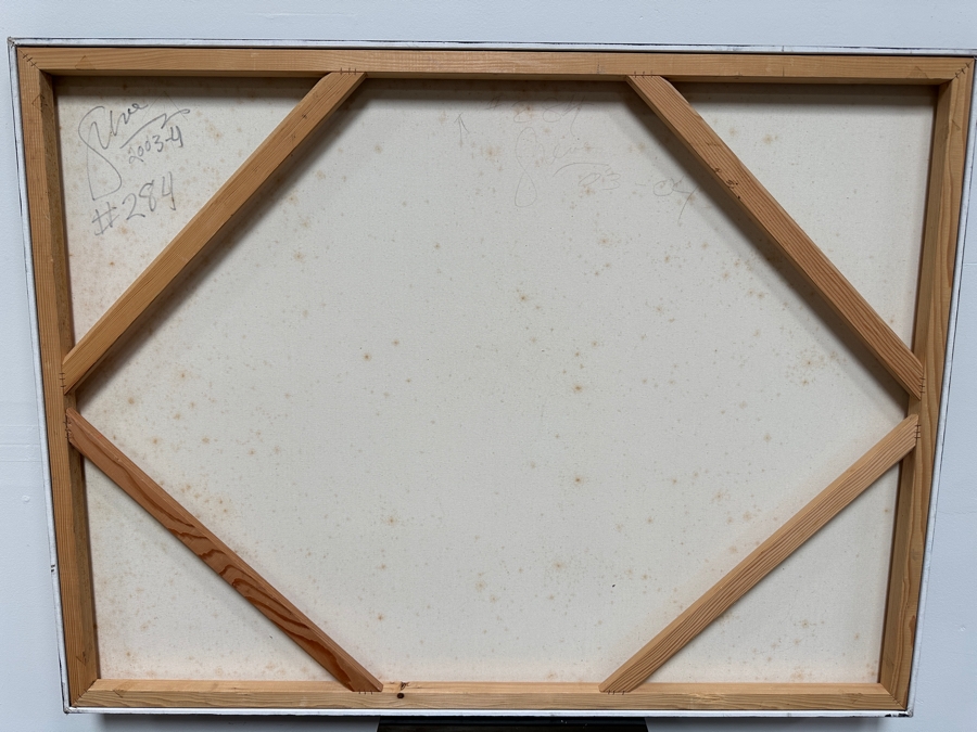 Gerrit Greve (1948-2024, Cardiff by the Sea, CA) Original Acrylic Painting On Canvas 2003 Signed Verso 48' X 36' Estimate $1,728 - $2,160 [Photo 5]