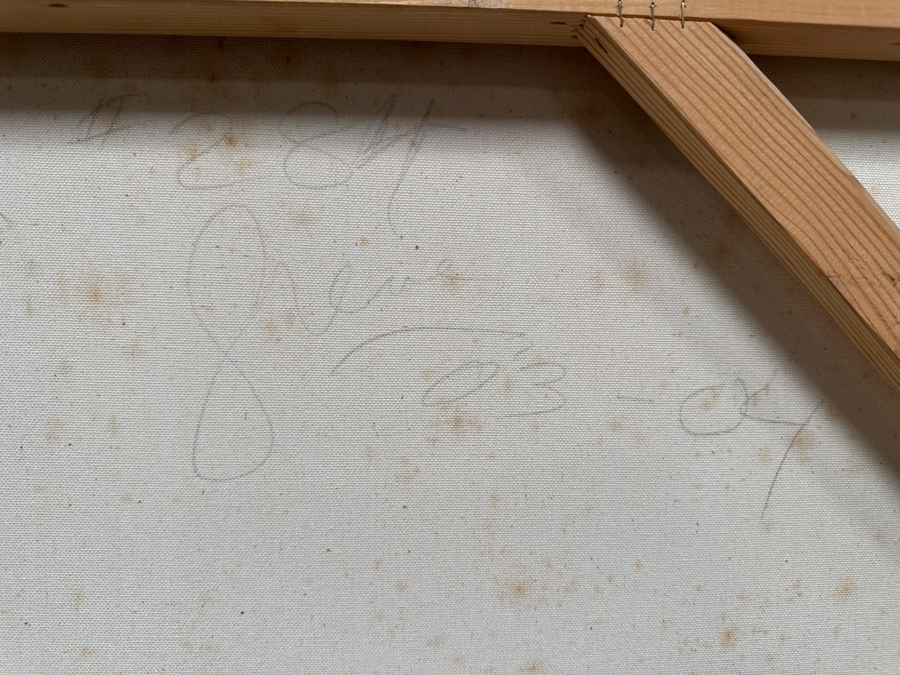 Gerrit Greve (1948-2024, Cardiff by the Sea, CA) Original Acrylic Painting On Canvas 2003 Signed Verso 48' X 36' Estimate $1,728 - $2,160 [Photo 6]