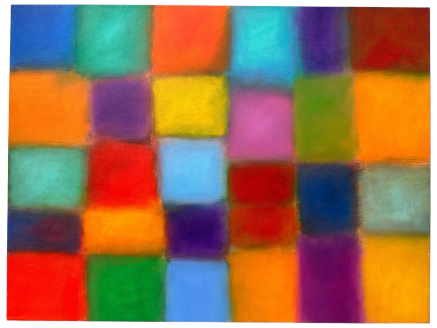 Gerrit Greve (1948-2024, Cardiff by the Sea, CA) Original Acrylic Painting On Canvas 2003 Signed Verso 48' X 36' Estimate $1,728 - $2,160