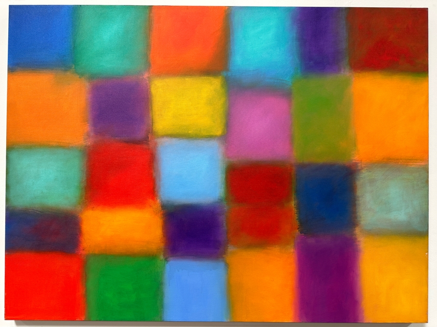 Gerrit Greve (1948-2024, Cardiff by the Sea, CA) Original Acrylic Painting On Canvas 2003 Signed Verso 48' X 36' Estimate $1,728 - $2,160 [Photo 2]