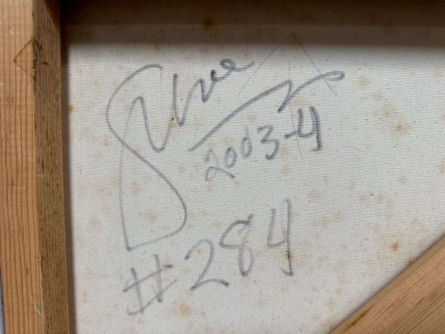 Gerrit Greve (1948-2024, Cardiff by the Sea, CA) Original Acrylic Painting On Canvas 2003 Signed Verso 48' X 36' Estimate $1,728 - $2,160 [Photo 7]