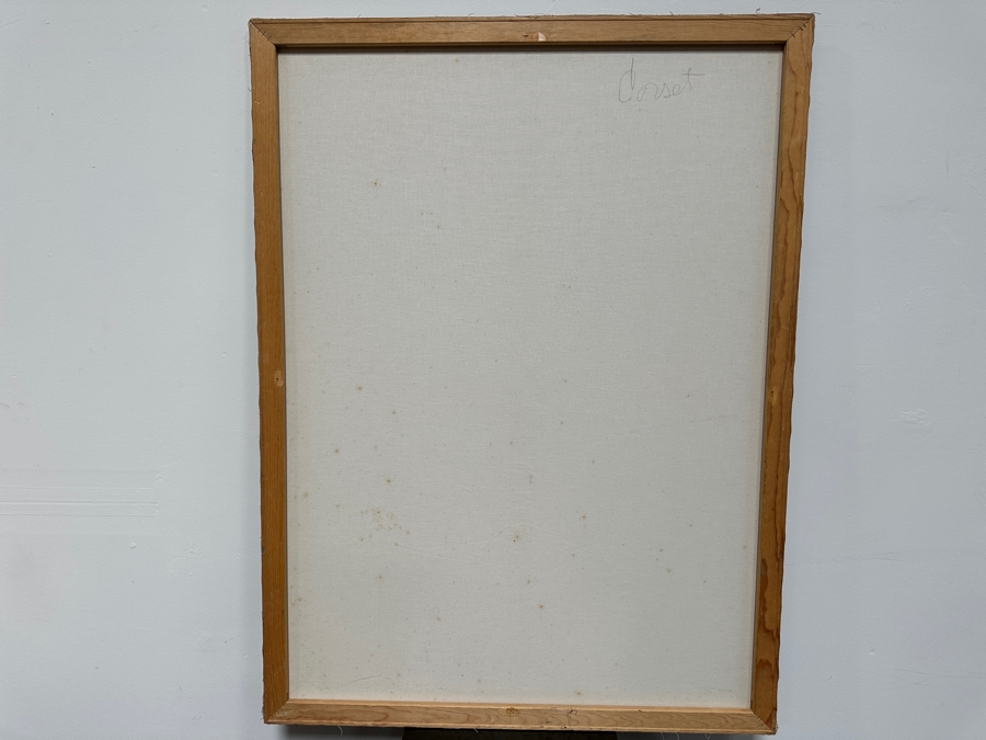 Gerrit Greve (1948-2024, Cardiff by the Sea, CA) Original Acrylic Drip Painting On Canvas Titled 'Corset' Signed Lower Right 36' X 48' Estimate $1,728 - $2,160 [Photo 7]