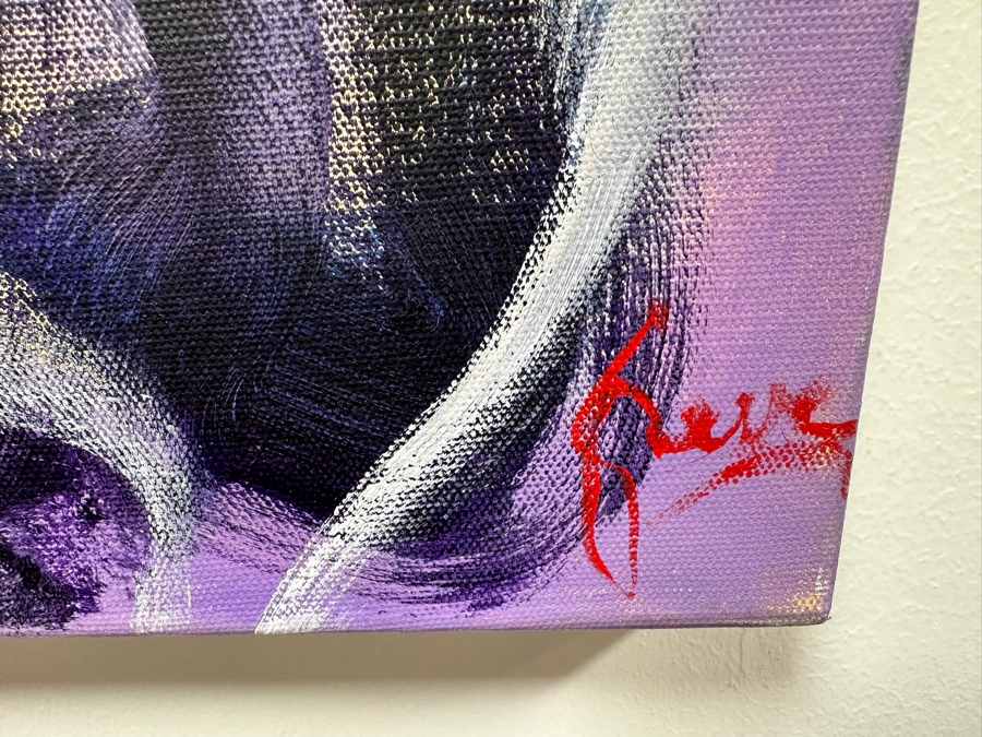 Gerrit Greve (1948-2024, Cardiff by the Sea, CA) Original Acrylic Painting On Canvas Titled 'Archetype' 2018 Signed Lower Right And Verso 36' X 48' Estimate $1,728 - $2,160 [Photo 6]