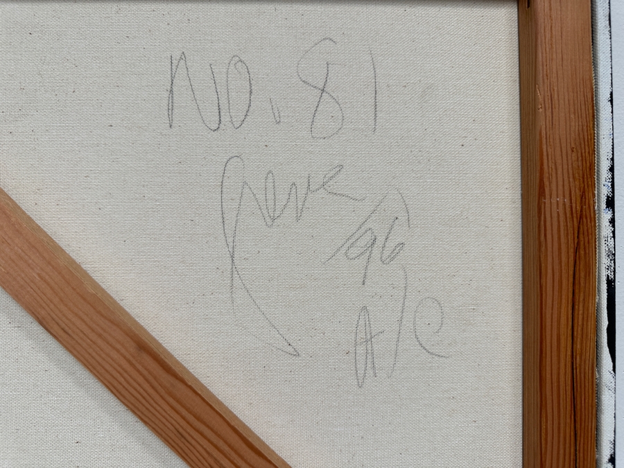 Gerrit Greve (1948-2024, Cardiff by the Sea, CA) Original Acrylic Painting On Canvas 1996 Signed Verso 36' X 48' Estimate $1,728 - $2,160 [Photo 8]