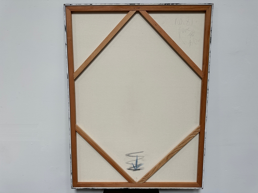 Gerrit Greve (1948-2024, Cardiff by the Sea, CA) Original Acrylic Painting On Canvas 1996 Signed Verso 36' X 48' Estimate $1,728 - $2,160 [Photo 7]