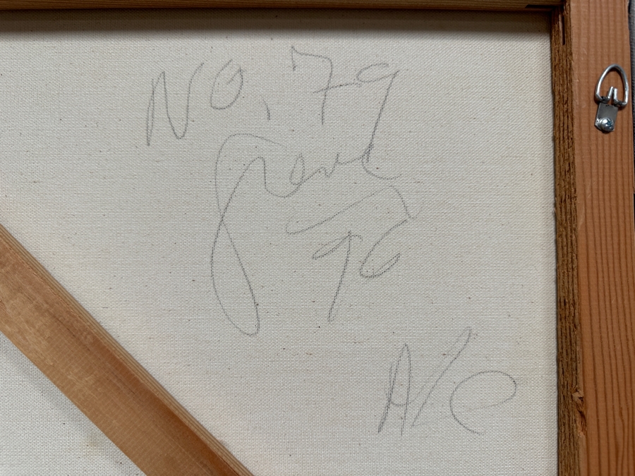 Gerrit Greve (1948-2024, Cardiff by the Sea, CA) Original Acrylic Painting On Canvas 1996 Signed Verso 36' X 48' Estimate $1,728 - $2,160 [Photo 7]