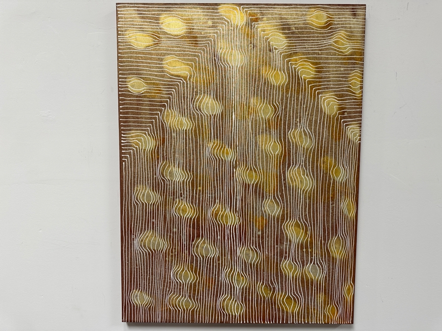 Gerrit Greve (1948-2024, Cardiff by the Sea, CA) Original Acrylic Painting On Canvas Titled 'Dreaming #78' 2006 Signed Verso 36' X 48' Estimate $1,728 - $2,160 [Photo 2]