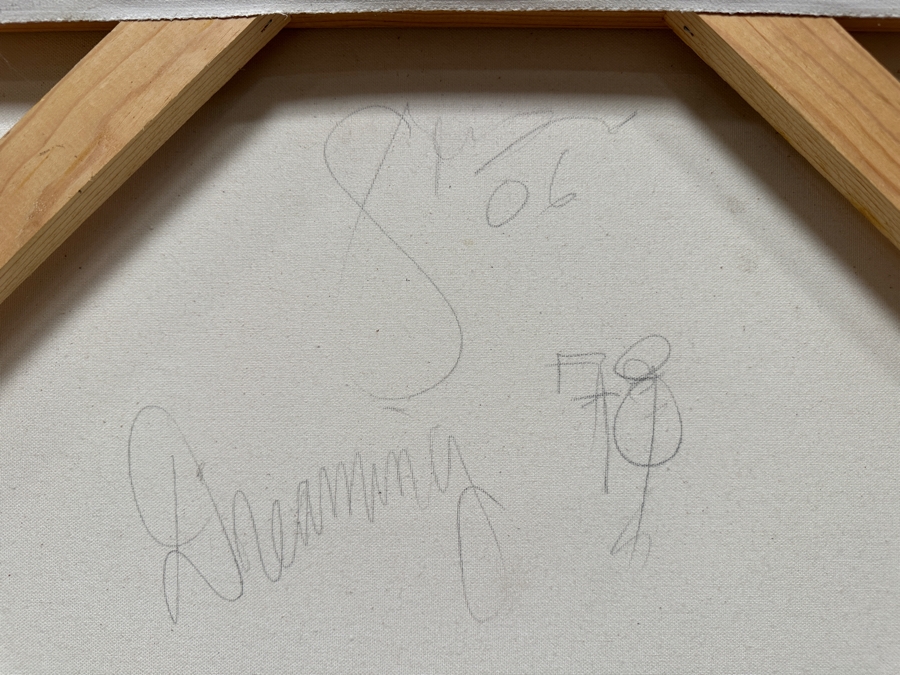 Gerrit Greve (1948-2024, Cardiff by the Sea, CA) Original Acrylic Painting On Canvas Titled 'Dreaming #78' 2006 Signed Verso 36' X 48' Estimate $1,728 - $2,160 [Photo 7]