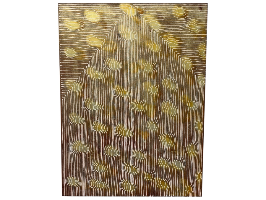 Gerrit Greve (1948-2024, Cardiff by the Sea, CA) Original Acrylic Painting On Canvas Titled 'Dreaming #78' 2006 Signed Verso 36' X 48' Estimate $1,728 - $2,160