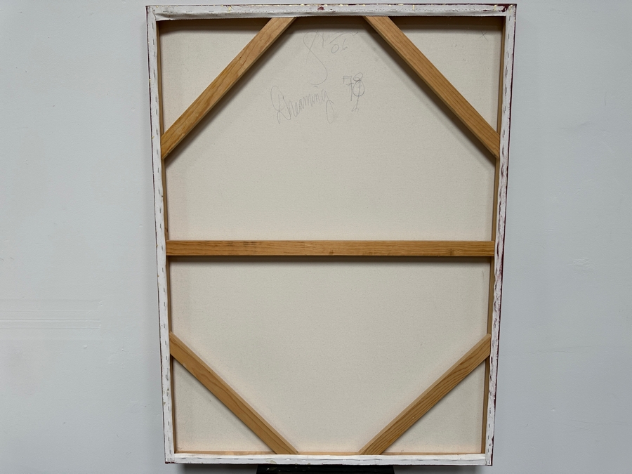 Gerrit Greve (1948-2024, Cardiff by the Sea, CA) Original Acrylic Painting On Canvas Titled 'Dreaming #78' 2006 Signed Verso 36' X 48' Estimate $1,728 - $2,160 [Photo 6]