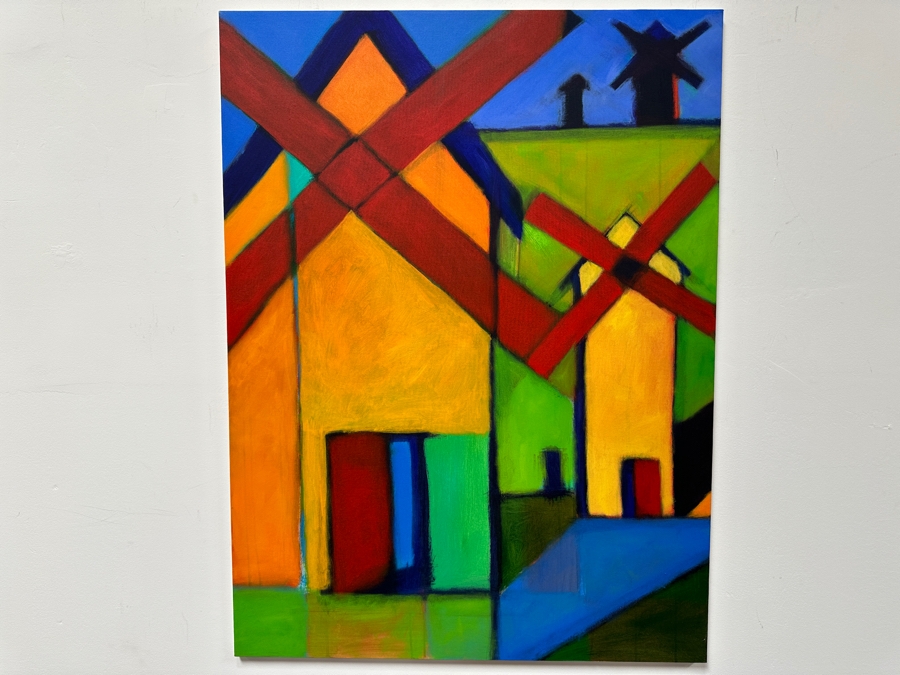 Gerrit Greve (1948-2024, Cardiff by the Sea, CA) Original Acrylic Painting On Canvas Signed Verso 36' X 48' Estimate $1,728 - $2,160 [Photo 2]