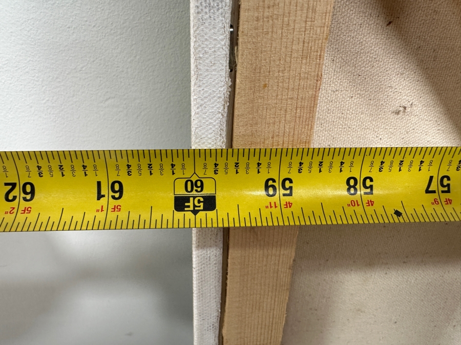 Gerrit Greve (1948-2024, Cardiff by the Sea, CA) Original Acrylic Painting On Canvas Titled 'Ocean Waves' 2013 Signed Verso 60' X 36' Estimate $2,160 - $2,700 [Photo 8]