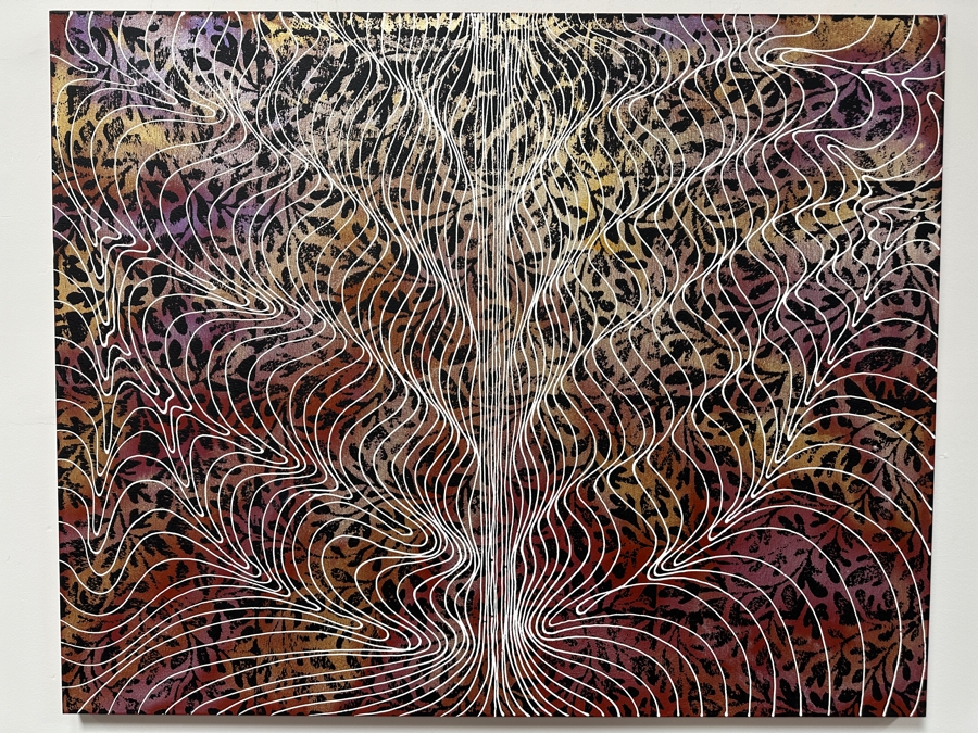 Gerrit Greve (1948-2024, Cardiff by the Sea, CA) Original Acrylic Painting On Canvas Unsigned 60' X 48' Estimate $2,880 - $3,600 [Photo 2]