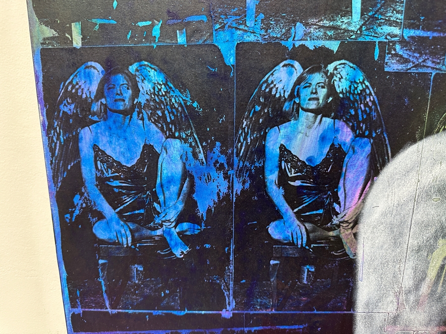 Gerrit Greve (1948-2024, Cardiff by the Sea, CA) Original Acrylic And Carbon Transfers Painting On Canvas Titled 'Passages' 1996 Signed Lower Right And Verso 48' X 60' Estimate $2,880 - $3,600 [Photo 13]