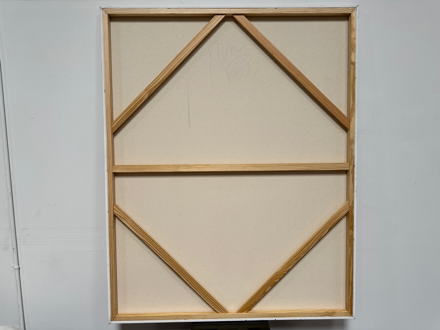 Gerrit Greve (1948-2024, Cardiff by the Sea, CA) Original Acrylic Painting On Canvas Titled 'Abstract Color Field In Manner Of Mark Rothko' 2014 Signed Verso 48' X 60' Estimate $2,880 - $3,600 [Photo 7]