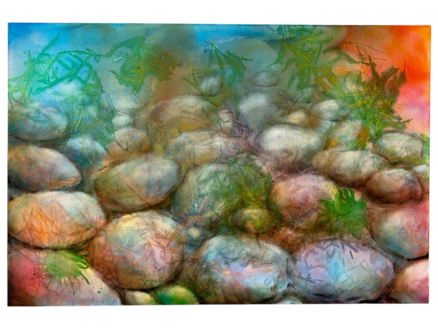 Just Added - Gerrit Greve (1948-2024, Cardiff by the Sea, CA) Original Acrylic Painting On Canvas 2015 Signed Verso 60' X 40' Estimate $2,400 - $3,000 [Photo 1]