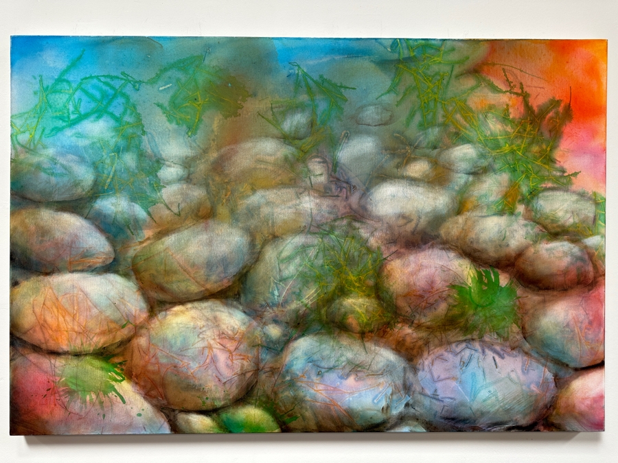 Just Added - Gerrit Greve (1948-2024, Cardiff by the Sea, CA) Original Acrylic Painting On Canvas 2015 Signed Verso 60' X 40' Estimate $2,400 - $3,000 [Photo 2]