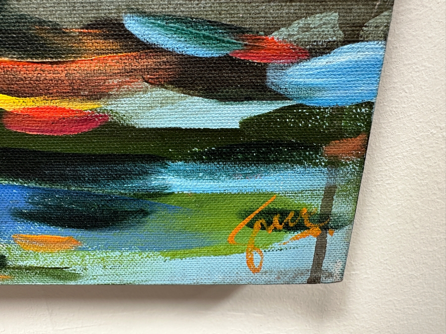 Gerrit Greve (1948-2024, Cardiff by the Sea, CA) Original Acrylic Painting On Canvas Titled 'Her Shadow #1' 1993 Signed Lower Right 45' X 60' Estimate $2,700 - $3,375 [Photo 7]