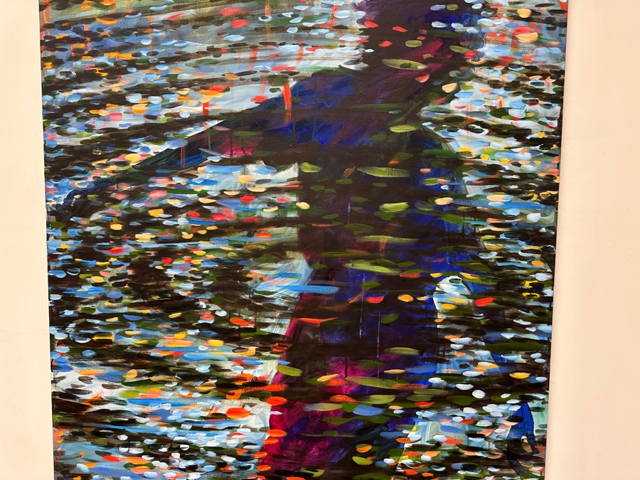 Gerrit Greve (1948-2024, Cardiff by the Sea, CA) Original Acrylic Painting On Canvas Titled 'Her Shadow #1' 1993 Signed Lower Right 45' X 60' Estimate $2,700 - $3,375 [Photo 4]