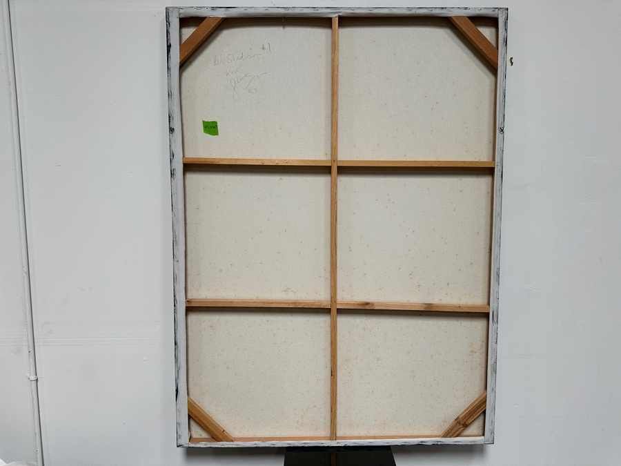 Gerrit Greve (1948-2024, Cardiff by the Sea, CA) Original Acrylic Painting On Canvas Titled 'Her Shadow #1' 1993 Signed Lower Right 45' X 60' Estimate $2,700 - $3,375 [Photo 8]