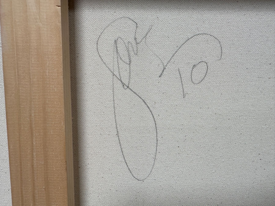 Gerrit Greve (1948-2024, Cardiff by the Sea, CA) Original Acrylic Painting On Canvas 2010 Signed Verso 72' X 36' Estimate $2,592 - $3,240 [Photo 7]