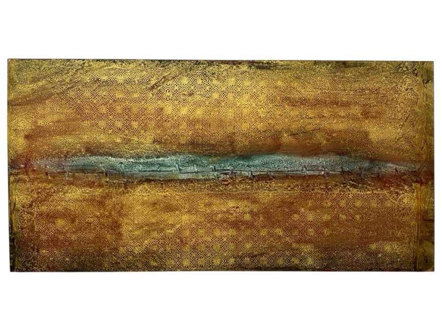 Gerrit Greve (1948-2024, Cardiff by the Sea, CA) Original Acrylic Painting On Canvas 2010 Signed Verso 72' X 36' Estimate $2,592 - $3,240 [Photo 1]
