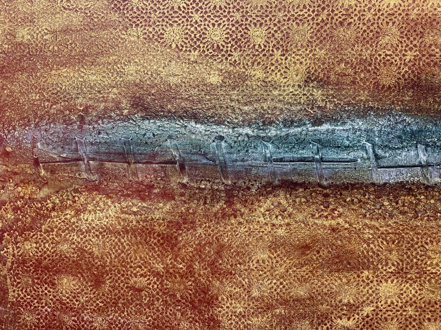 Gerrit Greve (1948-2024, Cardiff by the Sea, CA) Original Acrylic Painting On Canvas 2010 Signed Verso 72' X 36' Estimate $2,592 - $3,240 [Photo 4]