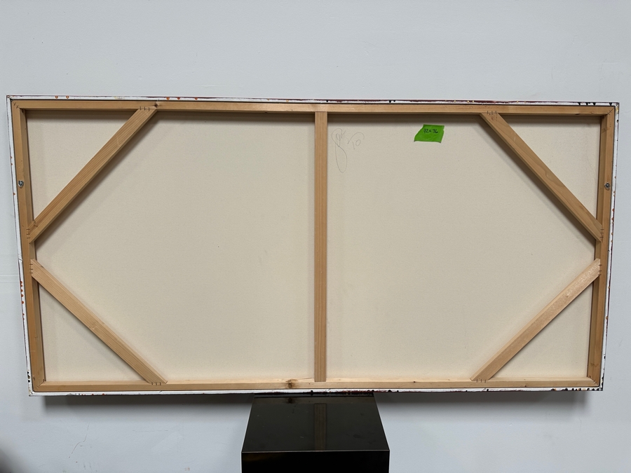 Gerrit Greve (1948-2024, Cardiff by the Sea, CA) Original Acrylic Painting On Canvas 2010 Signed Verso 72' X 36' Estimate $2,592 - $3,240 [Photo 6]