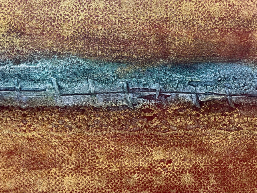 Gerrit Greve (1948-2024, Cardiff by the Sea, CA) Original Acrylic Painting On Canvas 2010 Signed Verso 72' X 36' Estimate $2,592 - $3,240 [Photo 3]