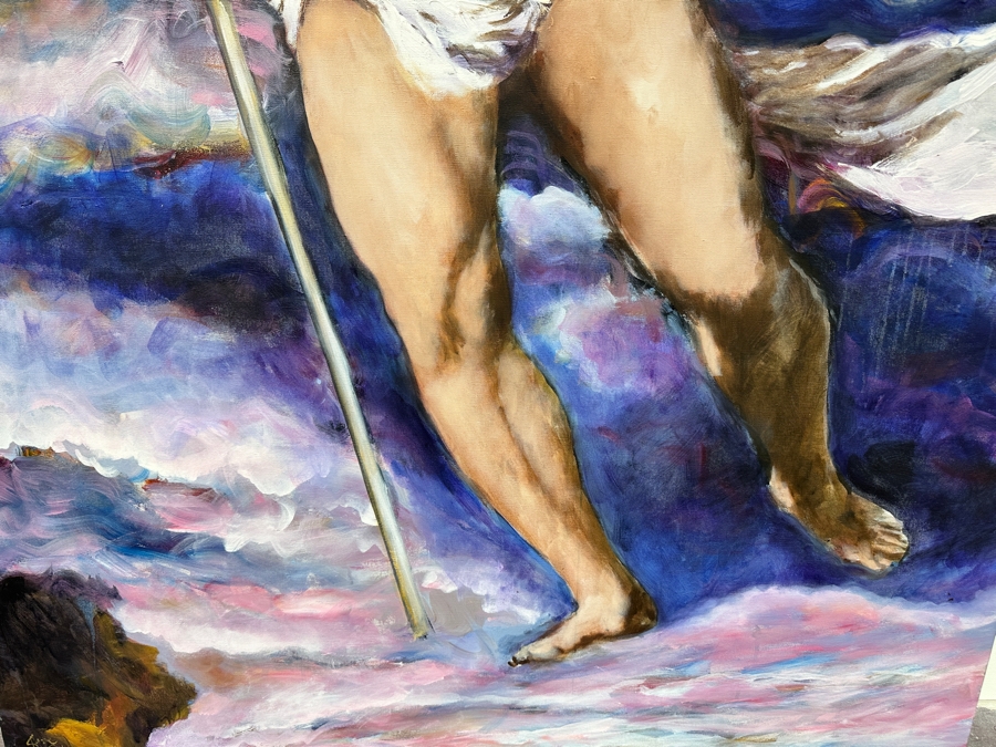 Just Added - Gerrit Greve (1948-2024, Cardiff by the Sea, CA) Original Acrylic Painting On Canvas Signed Lower Left 45' X 72' Estimate $3,240 - $4,050 [Photo 5]