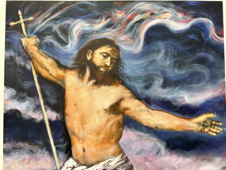 Just Added - Gerrit Greve (1948-2024, Cardiff by the Sea, CA) Original Acrylic Painting On Canvas Signed Lower Left 45' X 72' Estimate $3,240 - $4,050 [Photo 3]